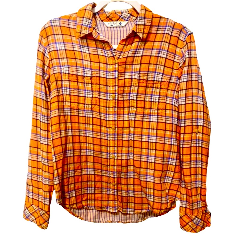 🔥HOST PICK Lee Riders Plaid Button Down Western Shirt